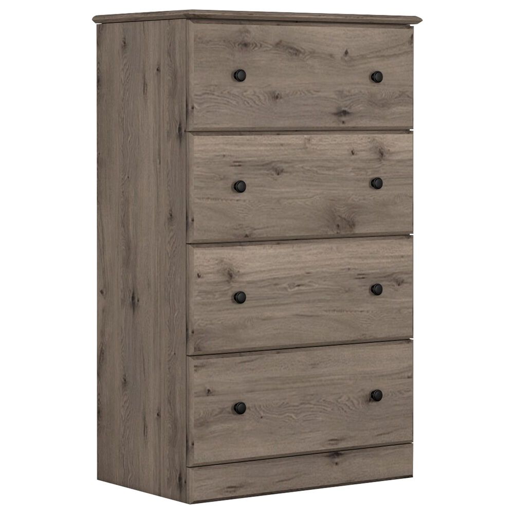 Lemoore Essentials 26" 4-Drawer Chest in Weathered Gray Ash, , large