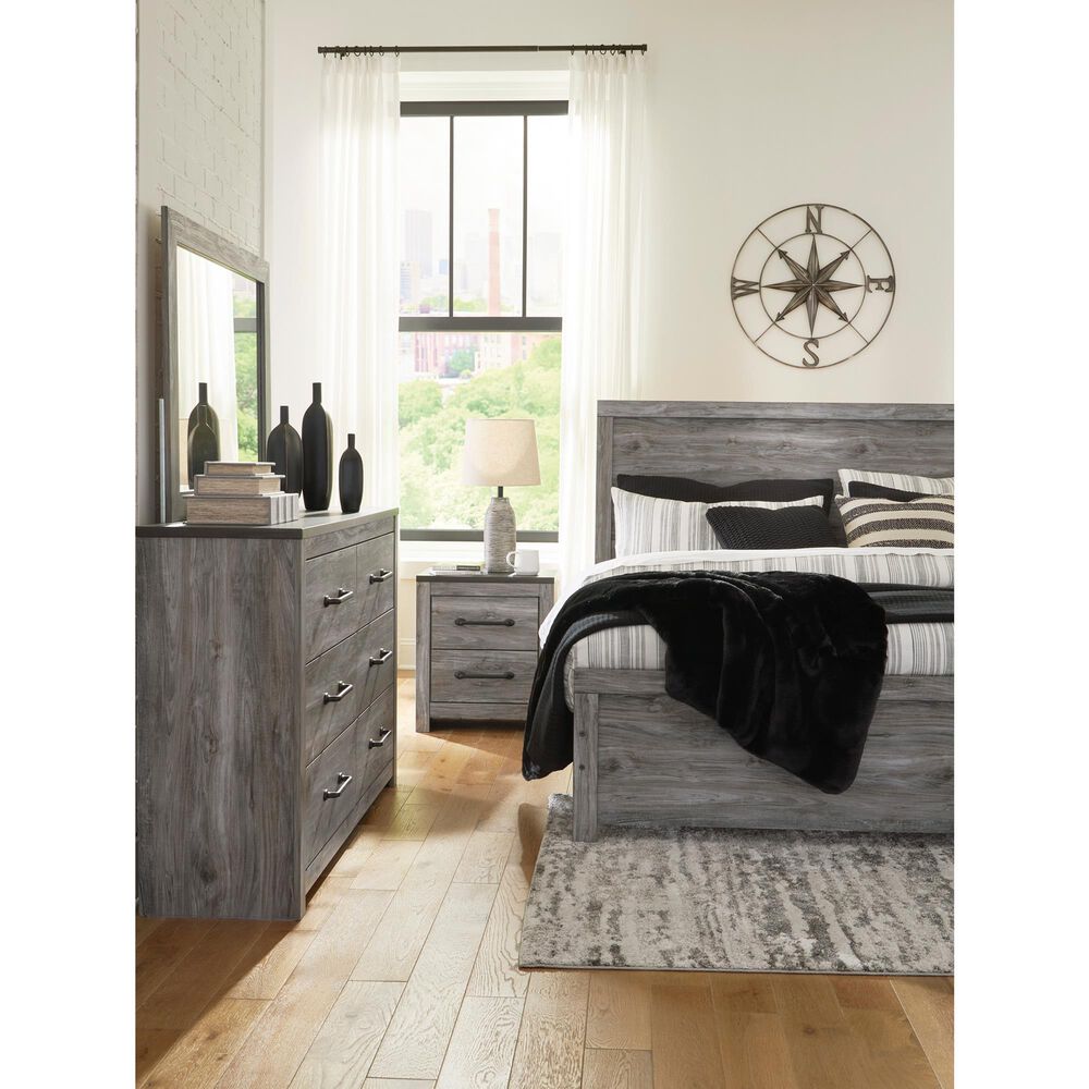Ashley Bronyan Bedroom Dresser Mirror in Dark Gray, , large