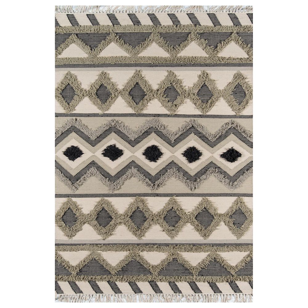 Novogratz Indio IND-4 7"7" x 9"7" Sage Area Rug, , large