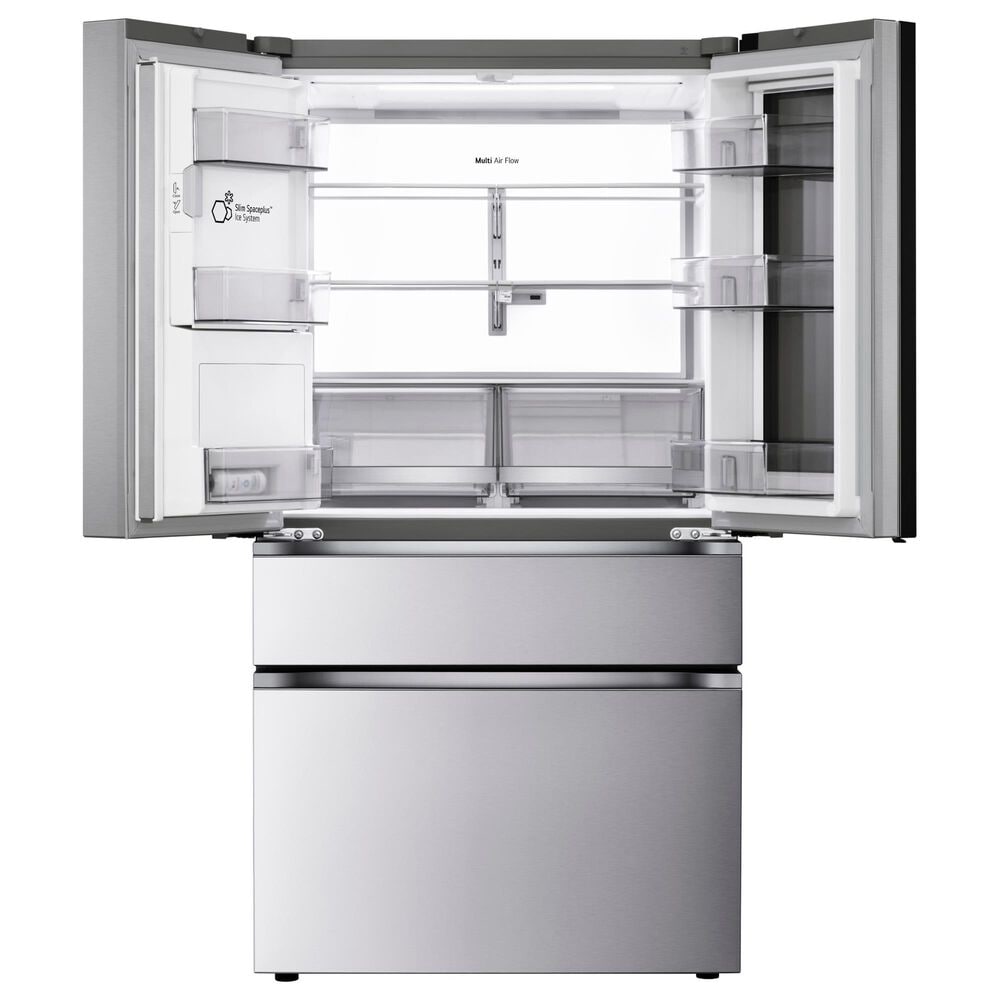 LG 28.6 Cu. Ft 4-Door French Door Refrigerator with Mirror Instaview in PrintProof Stainless Steel, , large