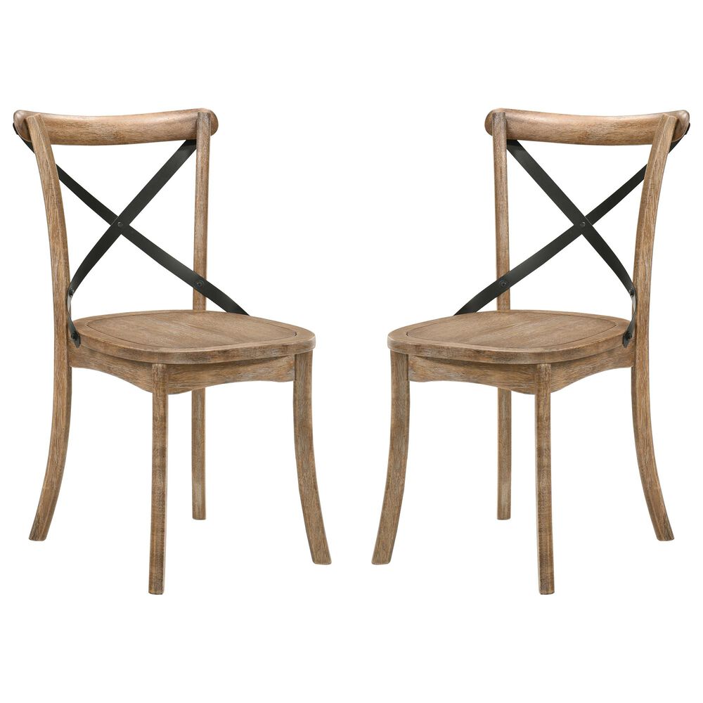 Gunnison Co. Kendric Side Chair in Rustic Oak (Set of 2), , large