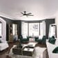 Hunter Donatella 52" Ceiling Fan with LED Lights in Matte Black, , large