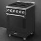 SMEG Professional 24" Gas Range in Matte Black, , large