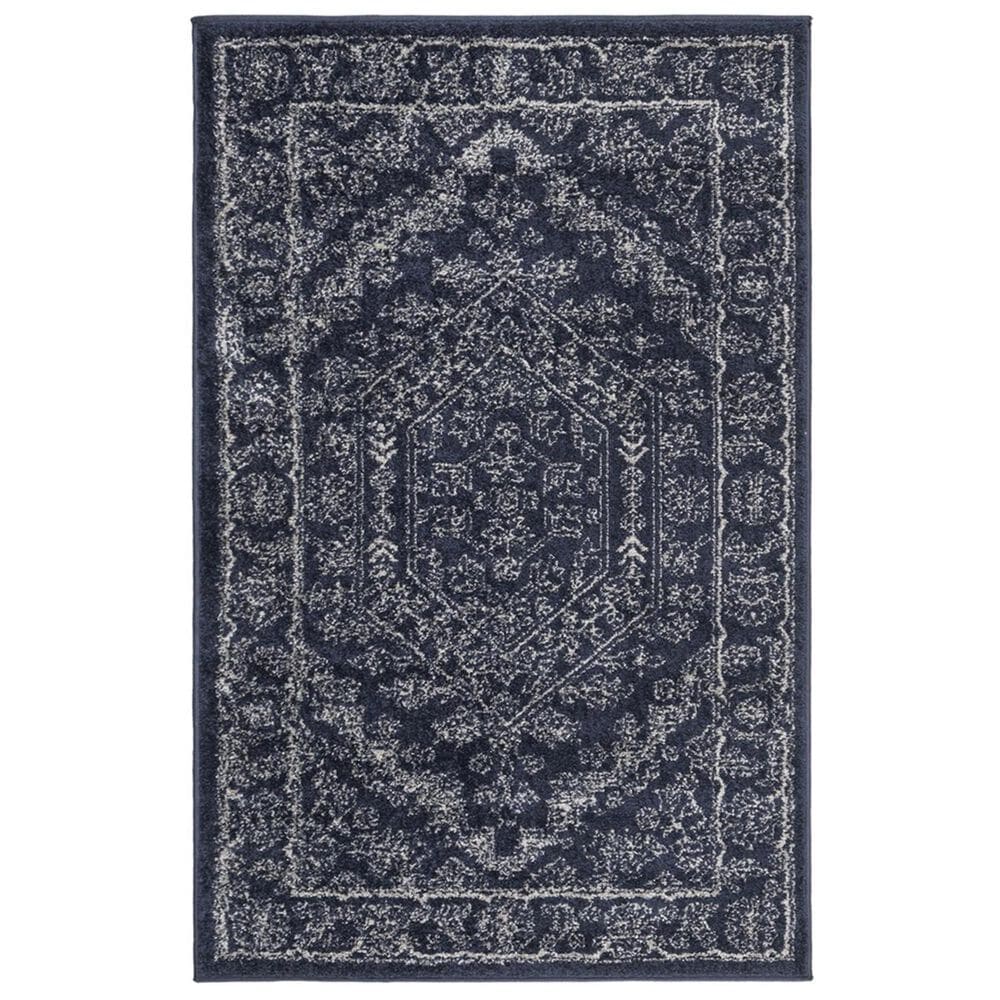 Safavieh Adirondack ADR108N 2'6" x 4' Navy and Ivory Runner, , large