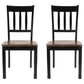 Ashley Owingsville Dining Side Chair in Black and Brown (Set of 2), , large