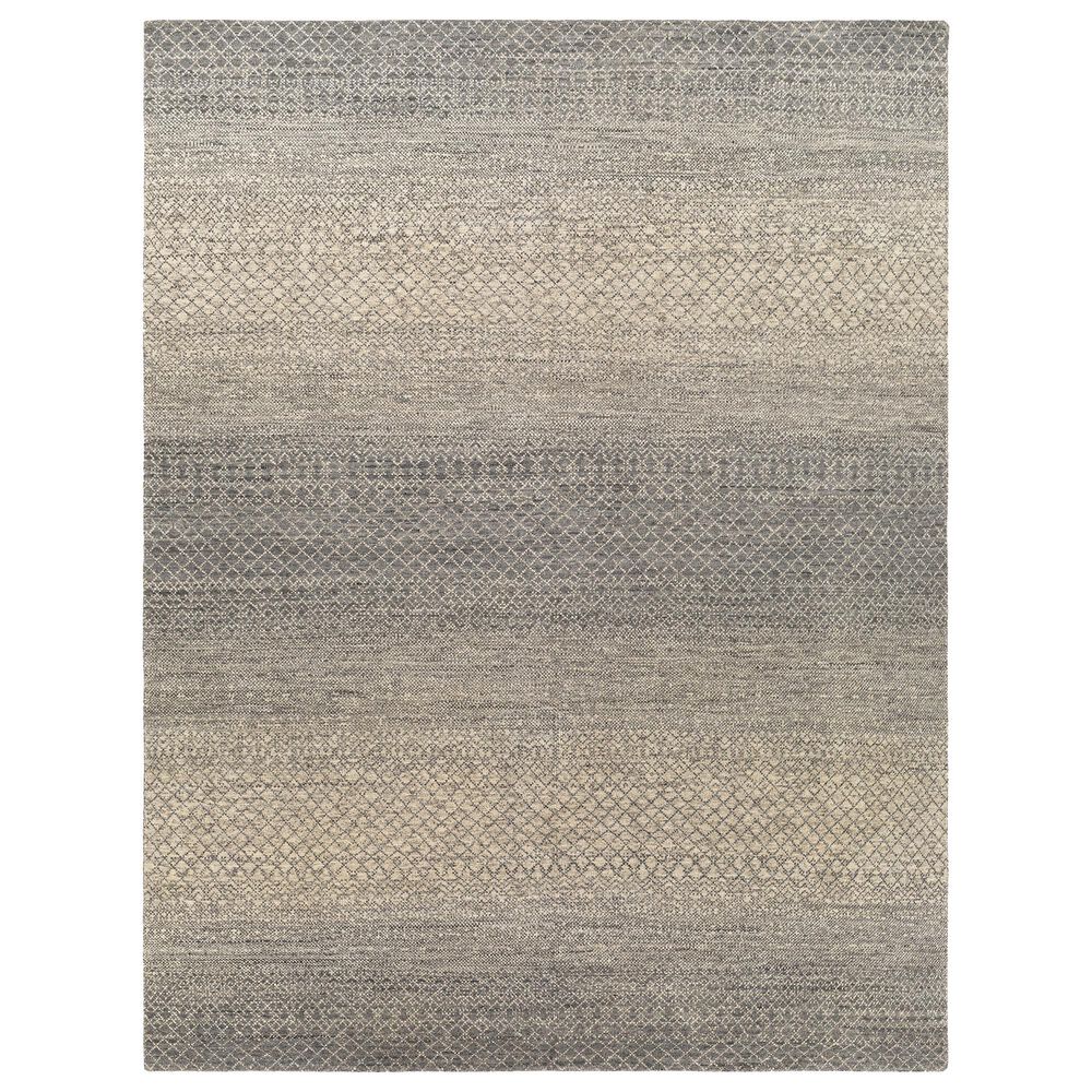 Surya Bethesda 8" x 10" Gray, Charcoal, Black and Oatmeal Area Rug, , large
