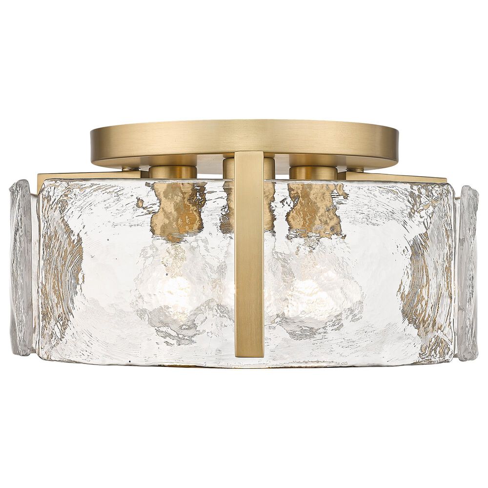 Golden Lighting Aenon 3-Light Flush Mount in Brushed Champagne Bronze, , large