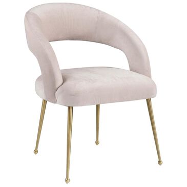 Tov Furniture Rocco Velvet Dining Chair in Blush, , large