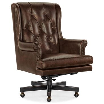 Hooker Furniture Charleston Swivel Tilt Executive Desk Chair in Old Saddle Cocoa, , large