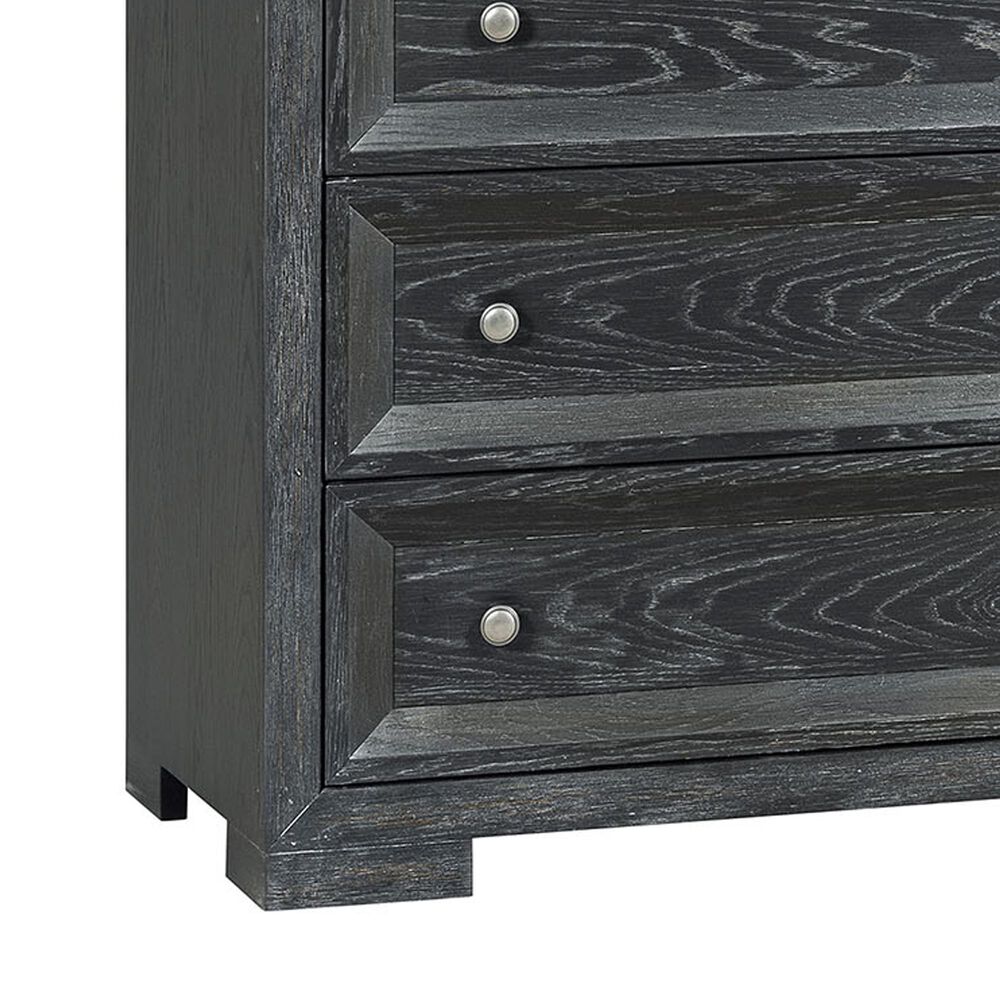Furniture of America Hatton Cross 5 Drawer Chest in Weathered Black, , large