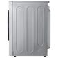 LG 5.8 Cu. Ft. Smart Front Load Washer and 9.0 Cu. Ft. Electric Dryer in Brushed Platinum Steel, , large