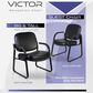 Regency Global Sourcing Victor Big & Tall Guest and Reception Chair in Black, , large