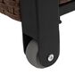 Hearth and Haven 2-Door Outdoor Bar Cart with Stainless Steel Top in Brown and Black, , large