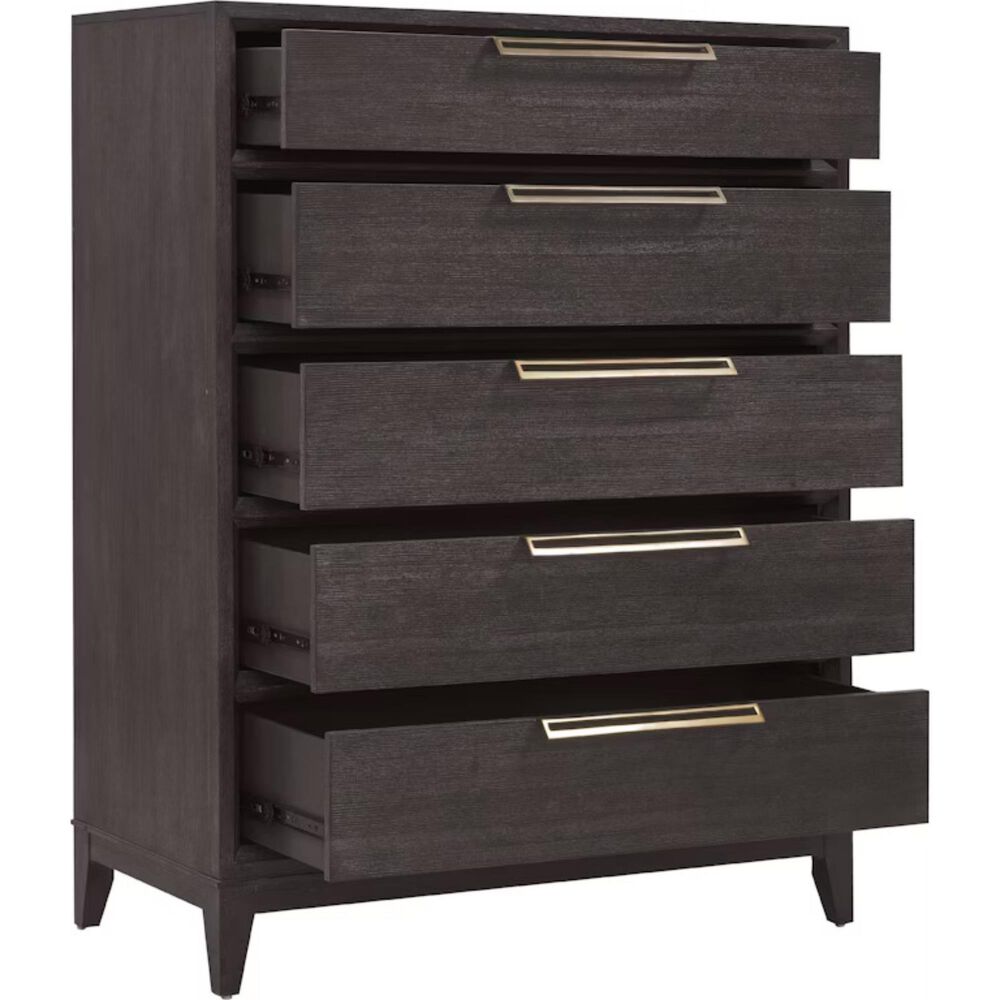 Pulaski Furniture Corp Quincy 5-Drawer Chest in Dark Brown, , large