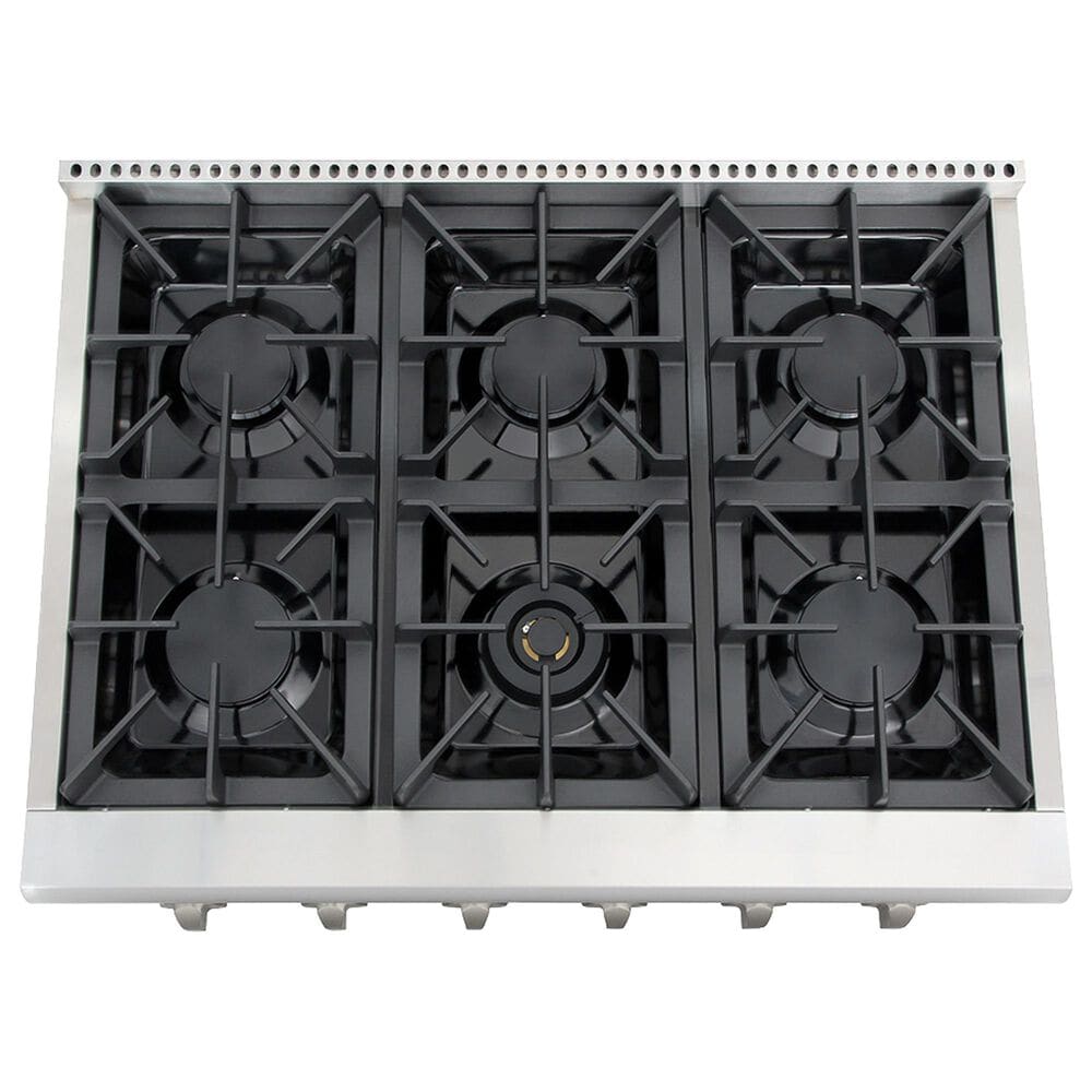 Thor Kitchen 36&quot; Professional Liquid Propane Cooktop in Stainless Steel, , large