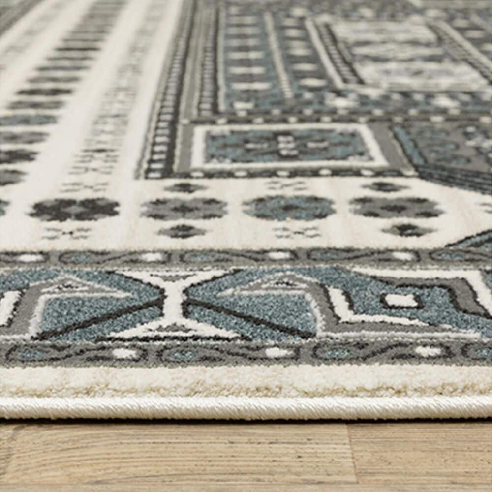 Oriental Weavers Raylan RAY01 6&#39;7&quot; x 9&#39;6&quot; Grey Area Rug, , large