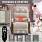 Hearth and Haven Power Lift Recliner in Beige, , large