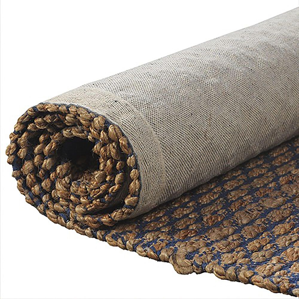 L&amp;R Resources Natural Fiber 5&#39; x 7&#39;9&quot; Insignia Blue Area Rug, , large