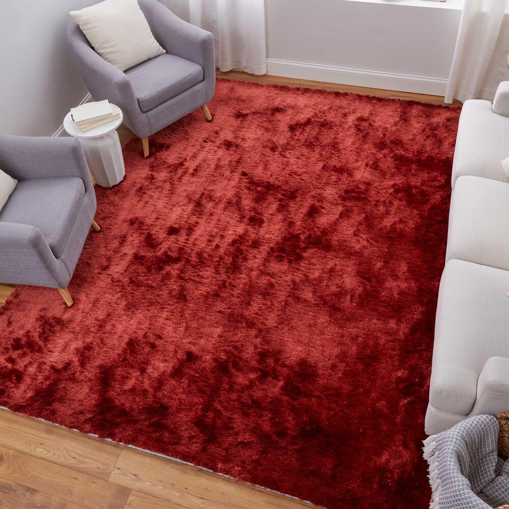 Feizy Indochine 4&#39;9&quot; x 7&#39;6&quot; Rust Area Rug, , large