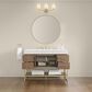 37B Mauri 48" Single Bathroom Vanity with Metal Base in Walnut Drift with High-Profile 4" White Composite Stone Top, , large