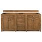 James Martin Vanities Bristol 72" Double Bathroom Vanity in Saddle Brown with 3 cm Victorian Silver Quartz Top and Rectangular Sinks, , large