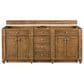 James Martin Vanities Bristol 72" Double Bathroom Vanity in Saddle Brown with 3 cm Victorian Silver Quartz Top and Rectangular Sinks, , large