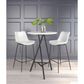 Zuo Modern Byron Barstool in White and Black, , large
