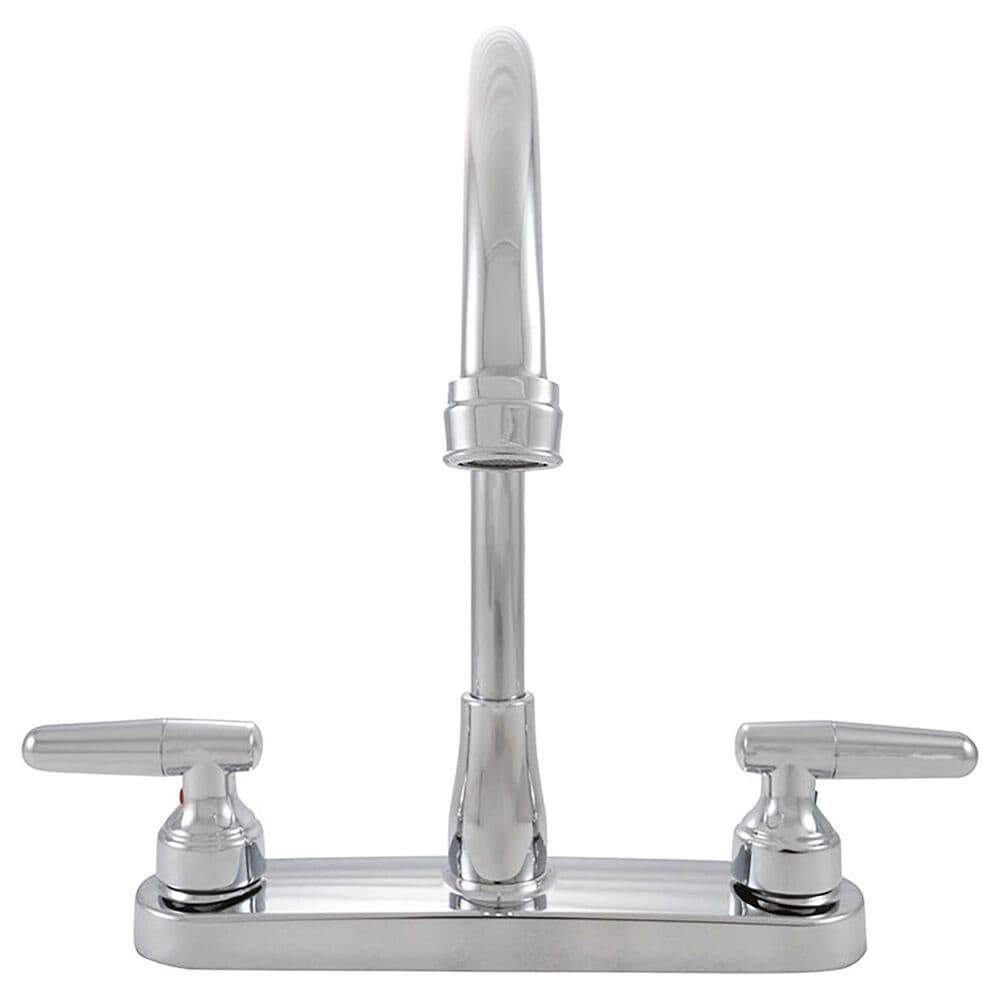 MS International 2-Handle Kitchen Faucet with Side Sprayer in Chrome, , large