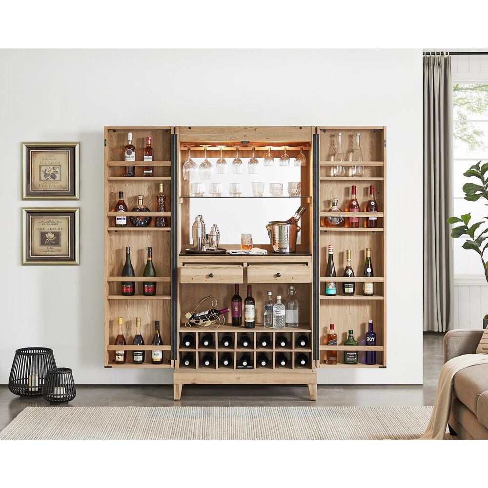 Imperial Fulton Bar Cabinet in Reclaimed Oak, , large