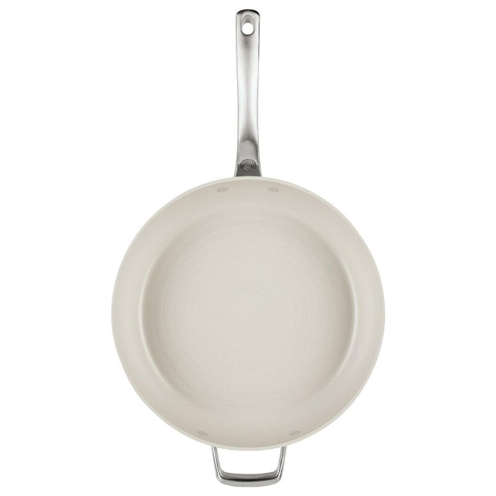 Circulon 12" Ceramic Nonstick Frying Pan with Lid in Pearl White, , large