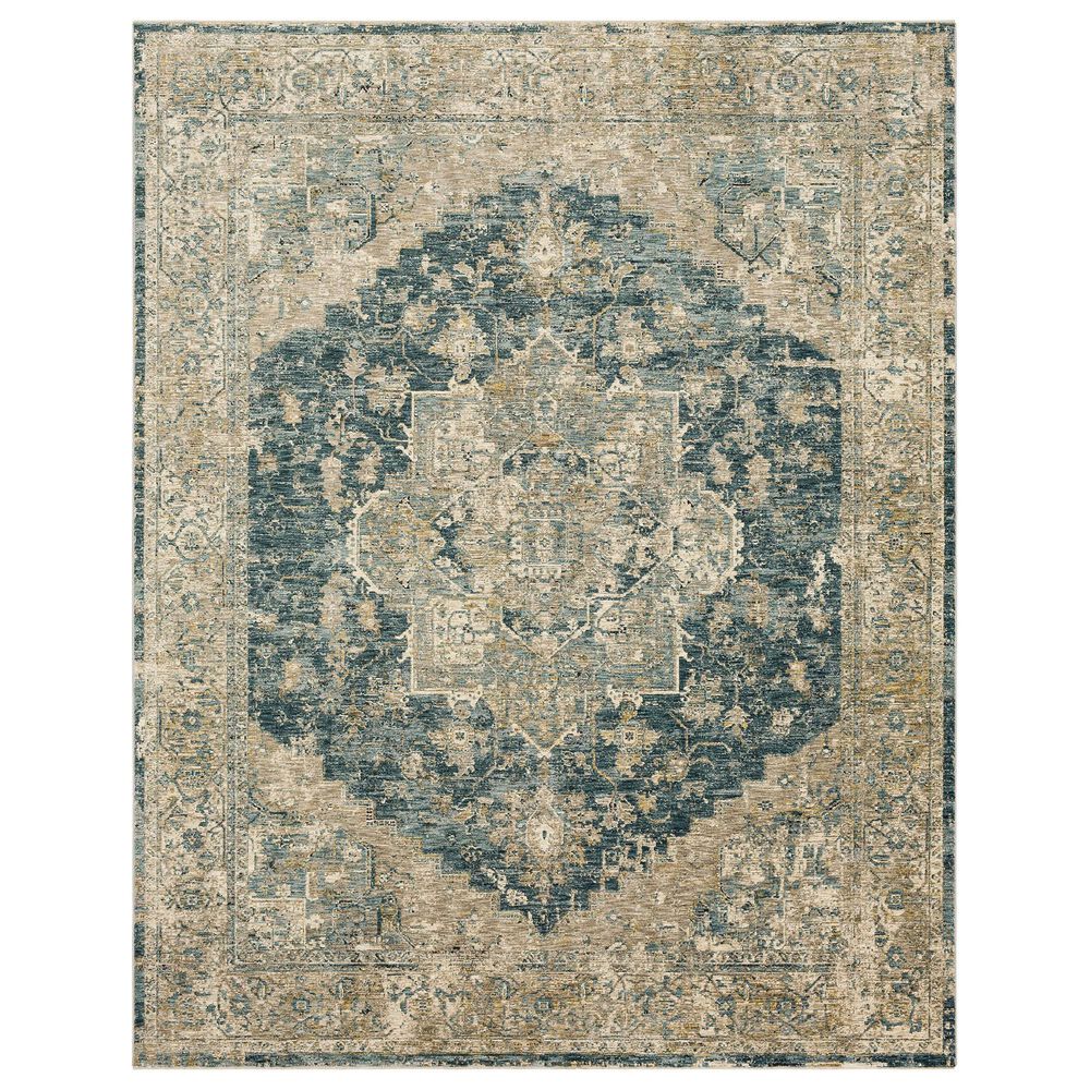 Karastan Marash Ezine 9" x 12"2" Blue Area Rug, , large