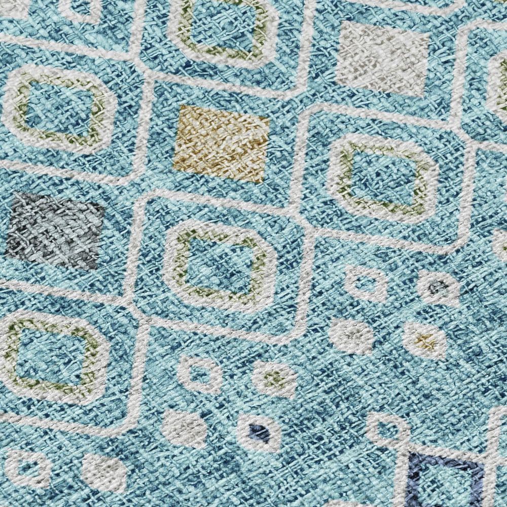 Dalyn Rug Company Portico PO4 Teal 1&#39;8&quot; x 2&#39;6&quot; Area Rug, , large