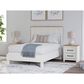 Ashley Linnocreek Full Panel Bed in White and Warm Brown, , large
