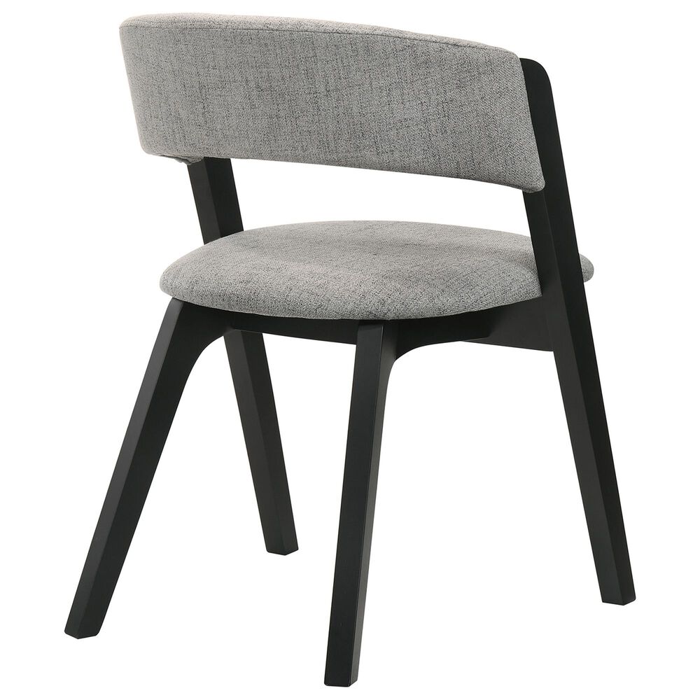 Blue River Venus and Rowan 5-Piece Dining Set with Gray Cushion in Black, , large