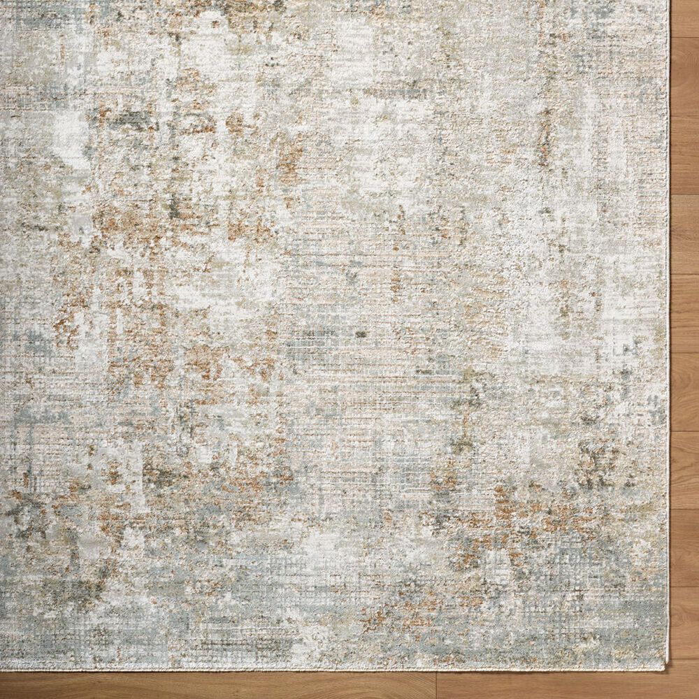 Surya Brunswick Light Gray, Cream, Charcoal, Light Brown, Medium Brown and Mustard 2'7" x 7'3" Runner, , large