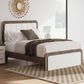 Ashley Kendanport Queen Platform Upholstered Bed in Brown and White, , large