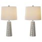 Timberlake Hammered Flared Table Lamp in Brushed Silver (Set of 2), , large