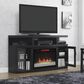 Fabio Flames Cantilever 60" Media Fireplace in Engineered Embossing Oak, , large