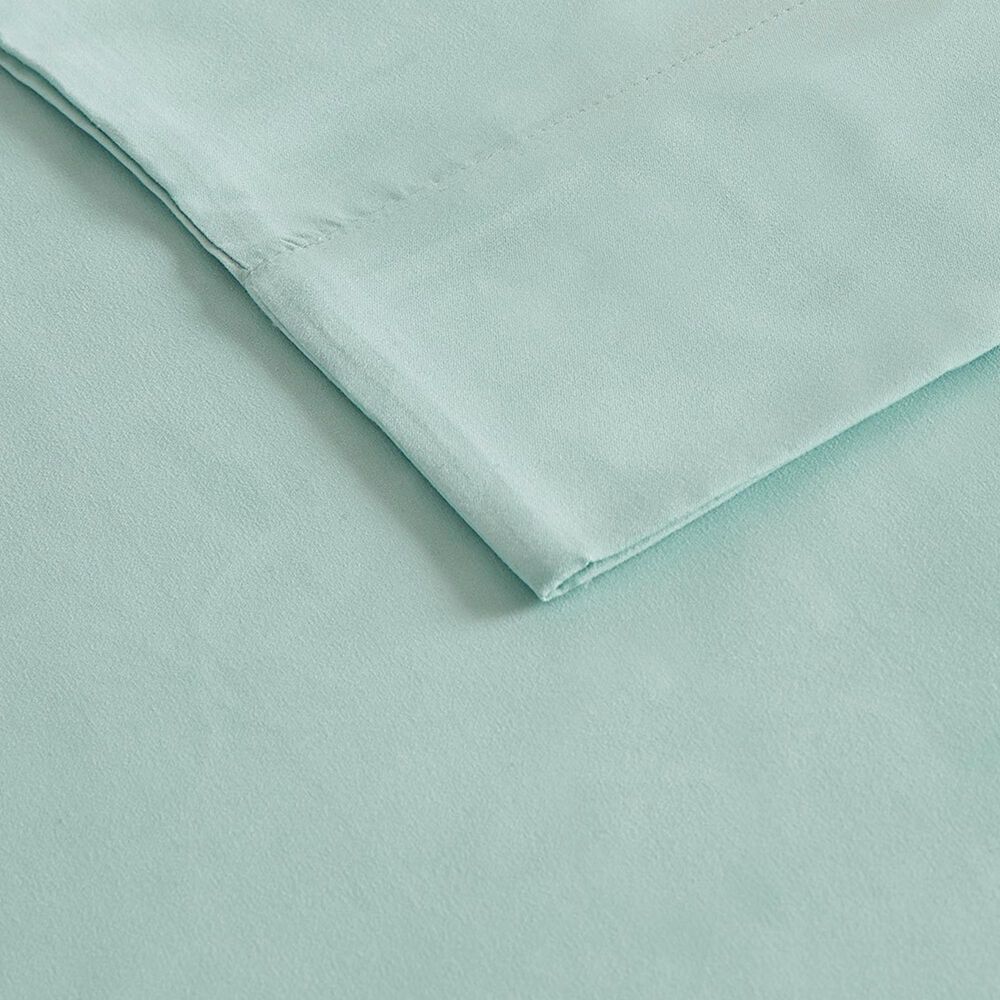 Hampton Park Madison Park 4-Piece Luxurious Brushed Microfiber Deep Pocket Full Sheet Set in Seafoam, , large