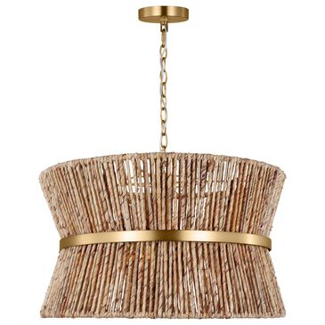 Murray Feiss Thurlo 3-Light Medium Hanging Shade in Satin Brass, , large