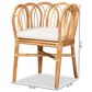 Baxton Studio Melody Arm Chair in Natural, , large