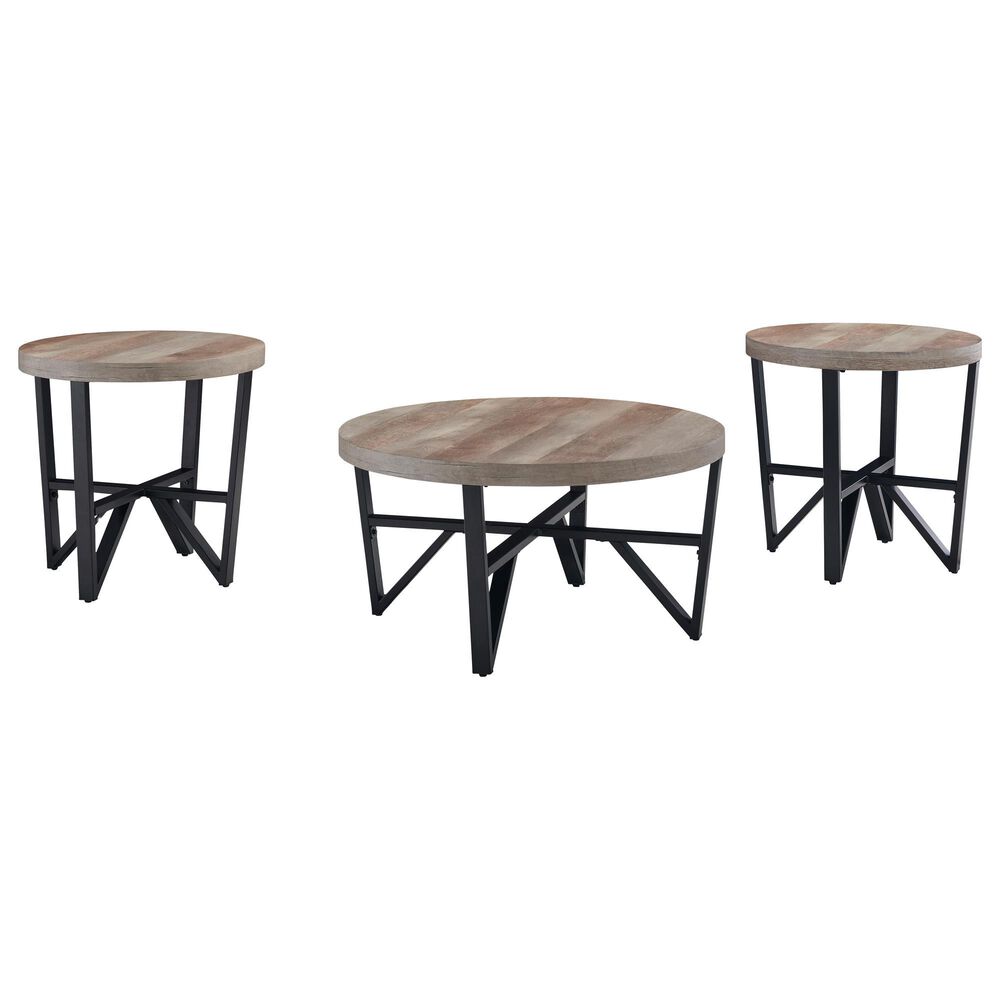 Ashley SimpleJoy, Deanlee and Aniela 7-Piece Living Room Set in Onyx, , large