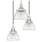 Hunter Cypress Grove 3-Light Cluster in Brushed Nickel, , large