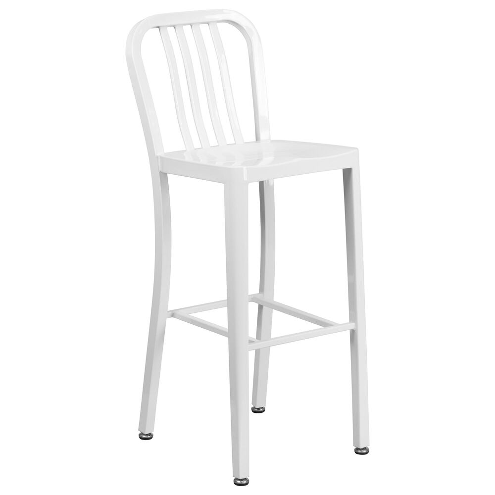 Flash Furniture 30" Barstool in White, , large
