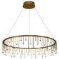 Golden Lighting Lucerna 39" 1-Light LED Chandelier in Gold, , large