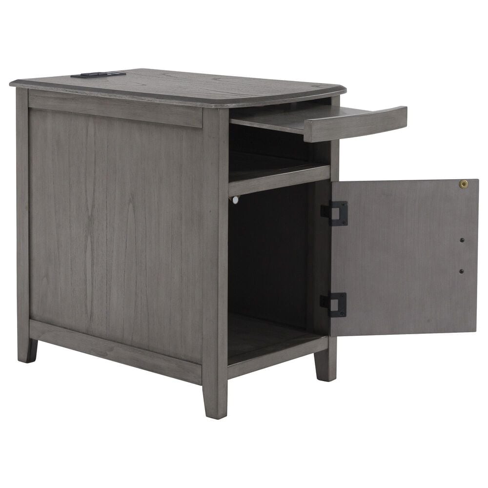 Ashley Devonsted Chairside End Table in Gray, , large