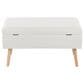 Lumisource Storage Bench with Cream Cushion in Natural, , large