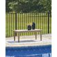 Ashley Hyland Wave Patio Rectangular Coffee Table in Driftwood, , large