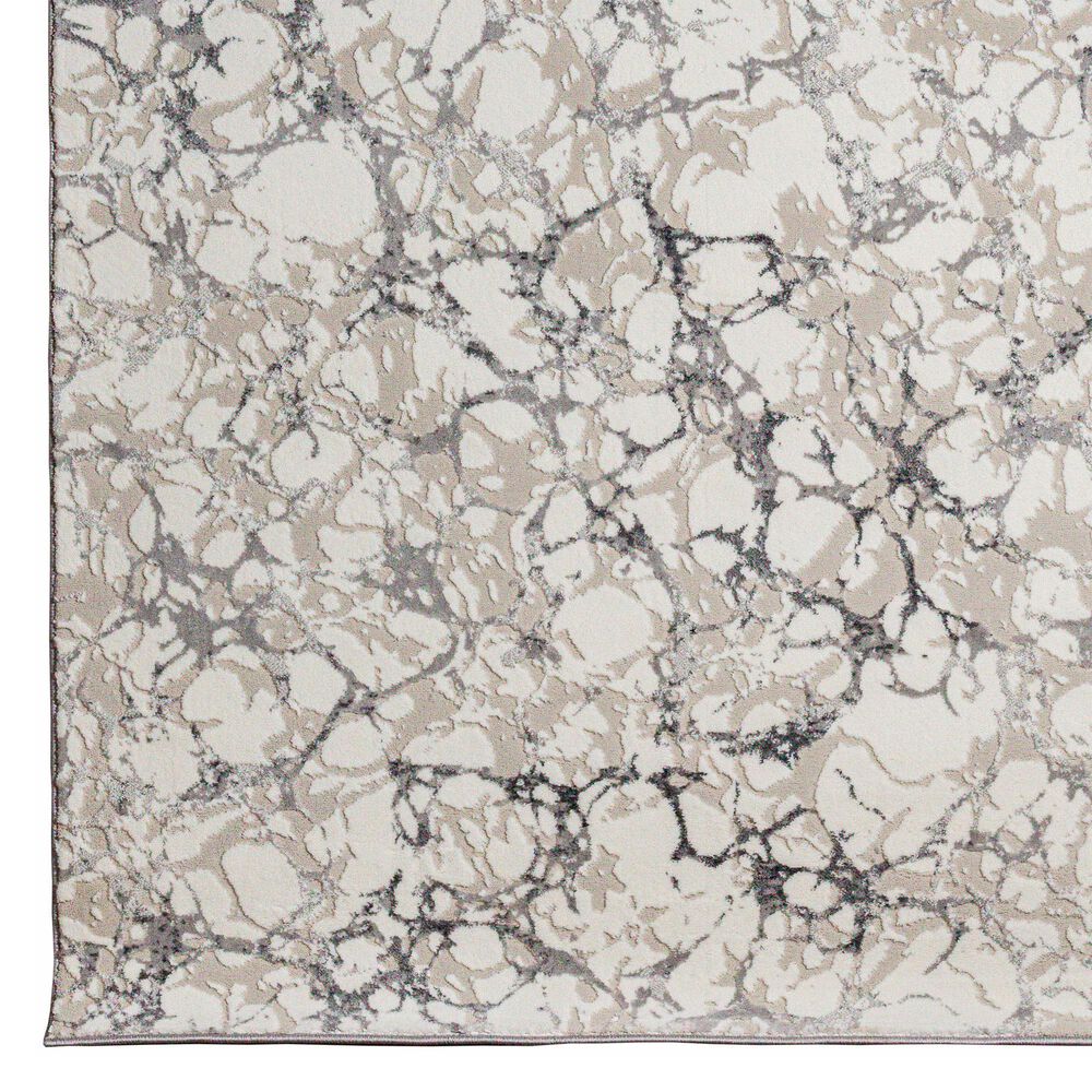 Radici USA Livigno Contemporary 2&#39;2&quot; x 7&#39;7&quot; Grey Area Rug, , large