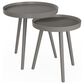 Timberlake Lavish Home 2-Piece End Table in Slate Gray, , large